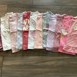 Girls' Assorted Pink and White Tops